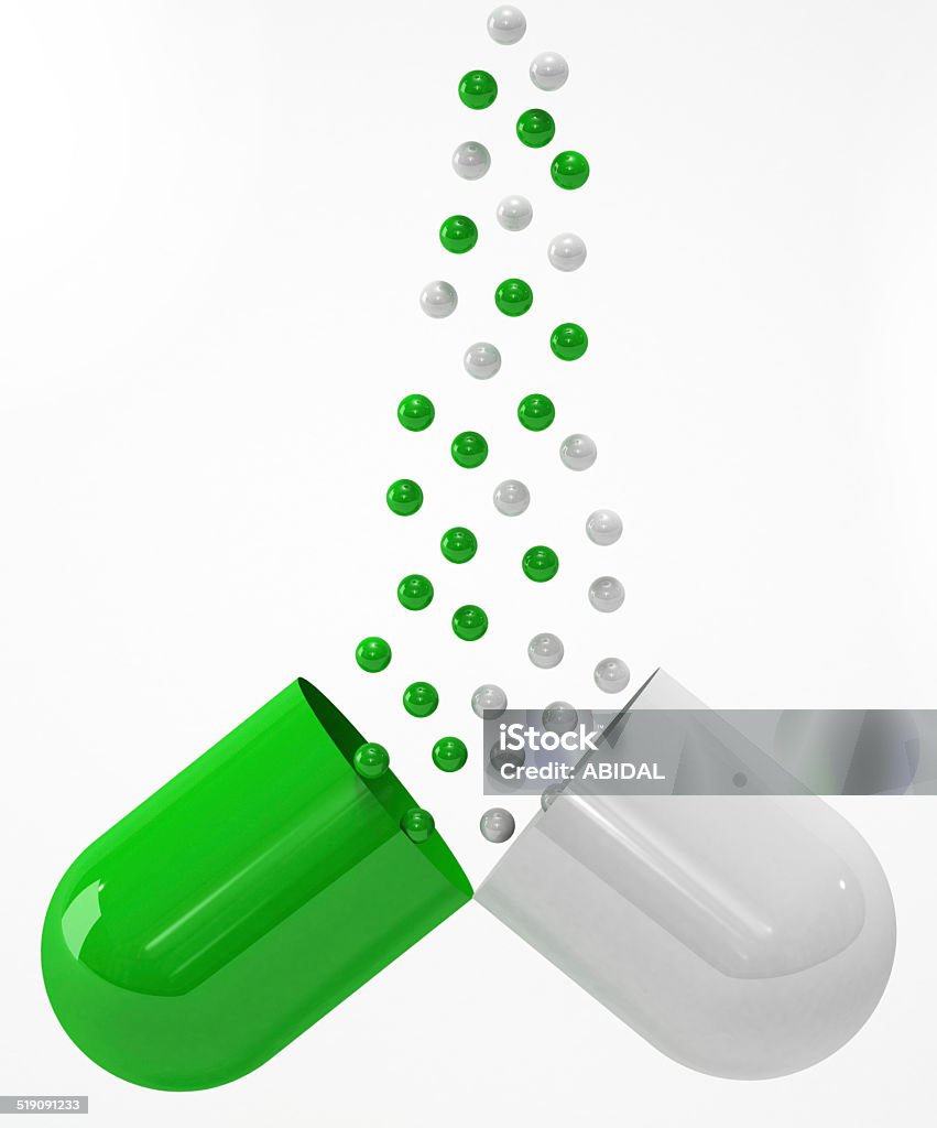 medical capsules isolated medical capsules isolated on white background Addiction Stock Photo