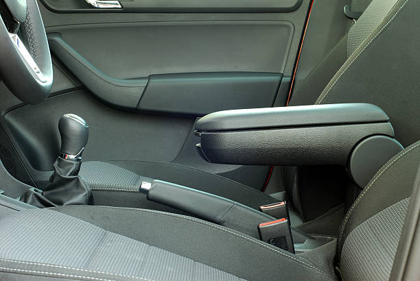istock armrest of the car and handbrake 519093929