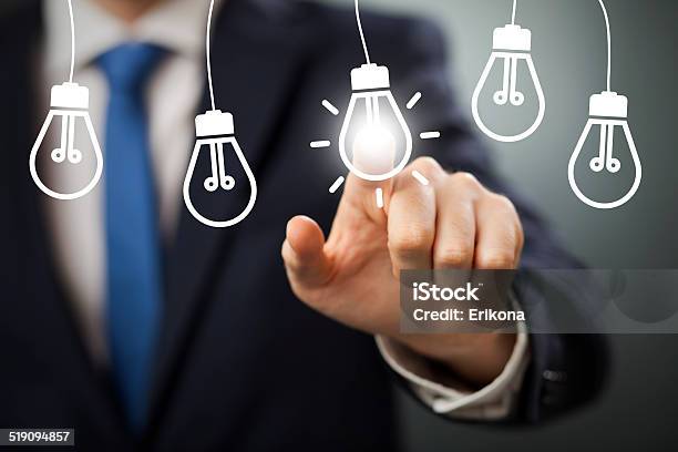 Ideas Stock Photo - Download Image Now - Business, Impact, Power Line