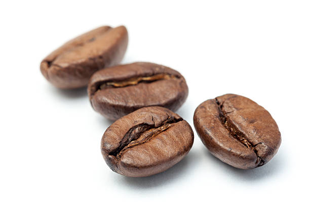 coffee beans - caffeine full frame studio shot horizontal стоковые ф�ото и изображения