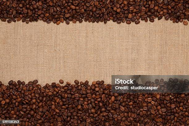 Coffee Frame Stock Photo - Download Image Now - Roasted Coffee Bean, Backgrounds, Blank