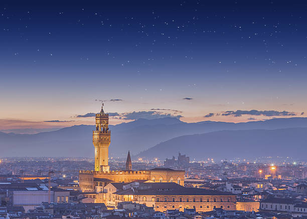 istock Arno River and Ponte Vecchio at sunset, Florence 519110069
