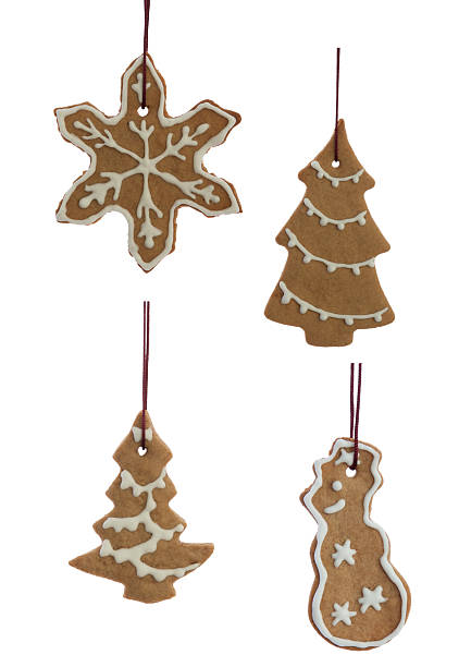 istock Set of Hanging Decorated Ginger Bread Cookies 519110995