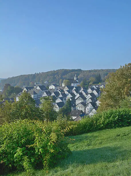 View of Freudenberg in Siegerland,North Rhine Westfalia,Germany