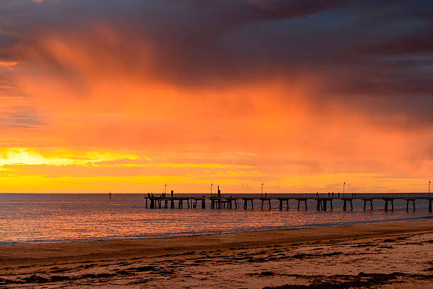 istock Stormy sunset above Glenelg Jetty 519120528
