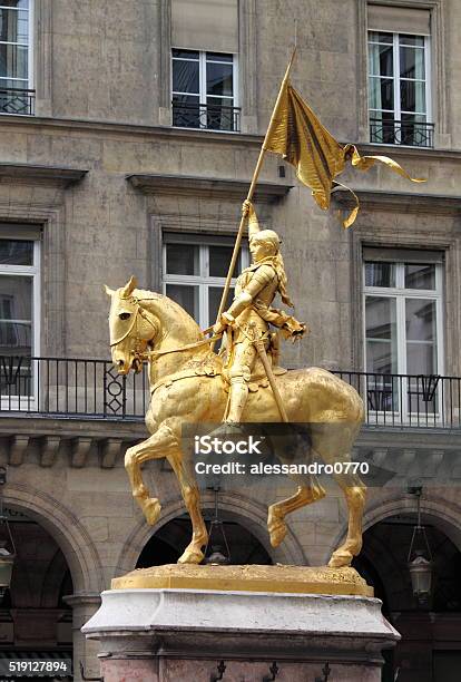 Saint Joan Of Arc In Paris Stock Photo - Download Image Now - St. Joan Of Arc, Adult, Arch - Architectural Feature