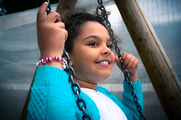 istock PEOPLE: 8 years Old Girl Having Fun on The Swing 519128901