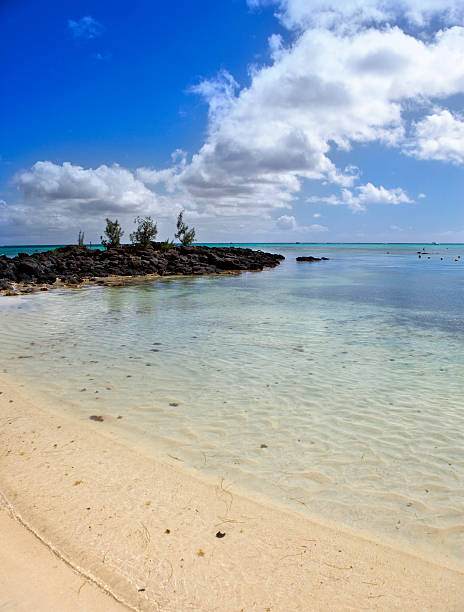istock Black stones in the sea. Mauritius 519129272
