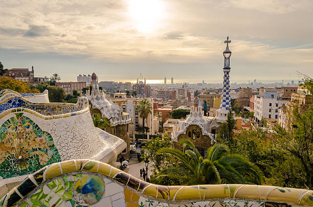istock Park Guell in Barcelona, Spain. 519129396