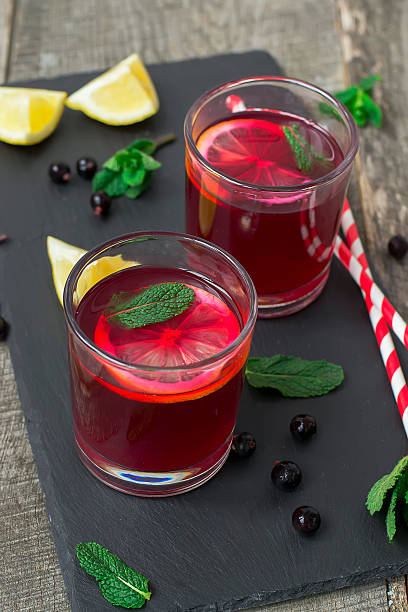 istock berry lemonade, refreshing summer beverage on a dark background 519130098