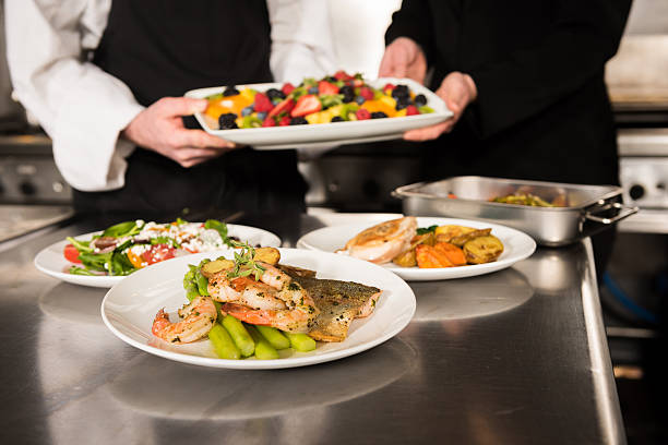 istock Prepared dishes in a gourmet kitchen 519132036