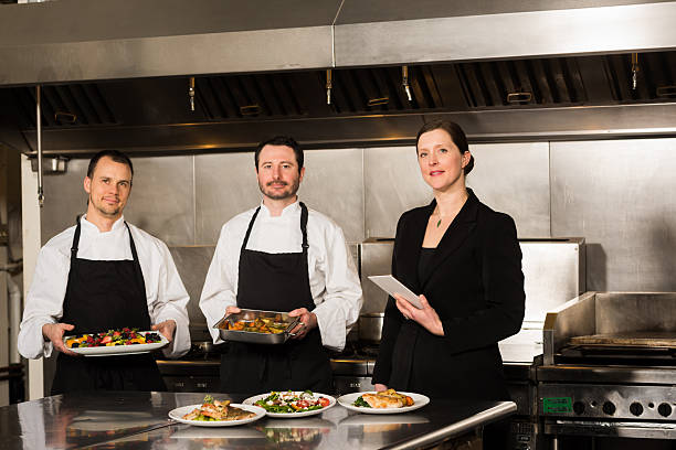 istock Professional culinary team in the kicthen 519132424