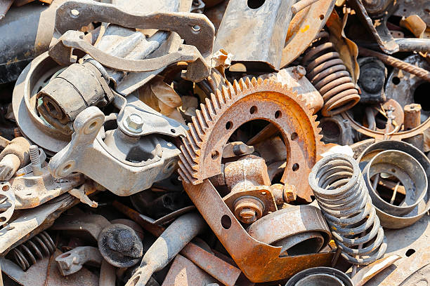 scrap metal mechanical scrap metal wait for recycle scrap metal stock pictures, royalty-free photos & images