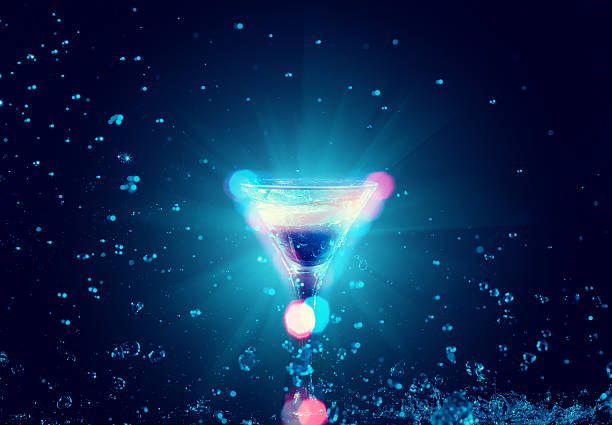 istock Colourful cocktail in glass with splash 519134514