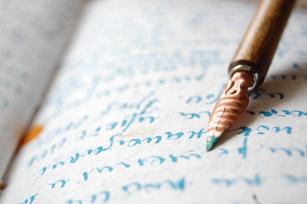 istock Vintage Pen with paper 519135179