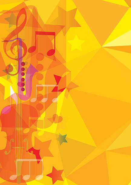 gorące tło - musical note sheet music music opera stock illustrations