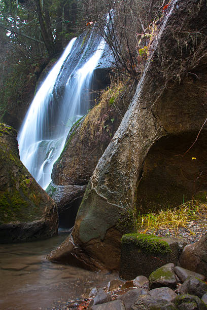 waterfalls at Black Diamond Canyon stock photo