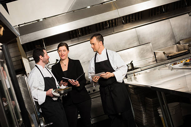 istock Professional culinary team in the kicthen 519154286