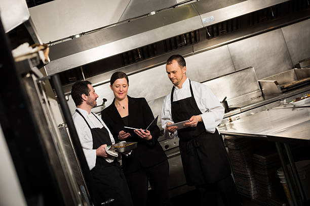 istock Professional culinary team in the kicthen 519154466