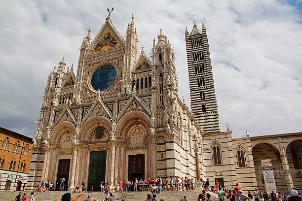 Cathedral in Siena, Italy stock photo