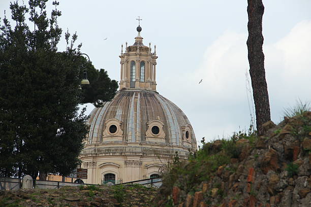 istock Santa Maria in Loreto church from Caesar's forum 519157114