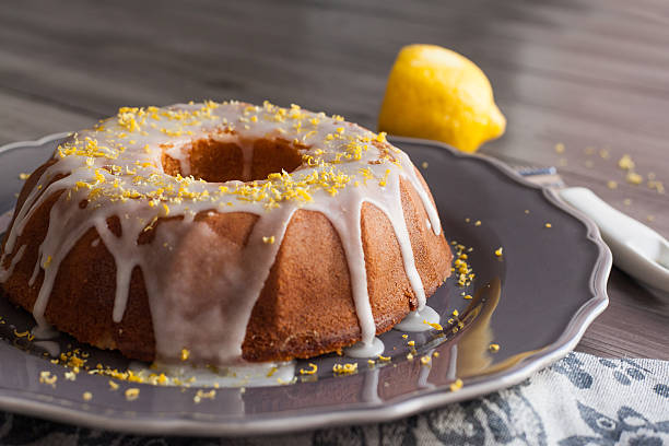 istock Homemade lemon cake with icing 519159786