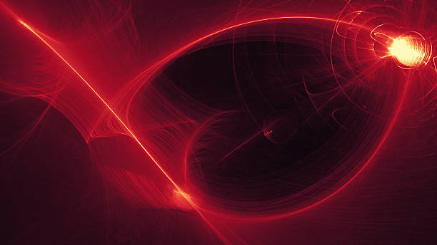 istock Abstract Lines Curves And Particles Against Dark Background 519163278