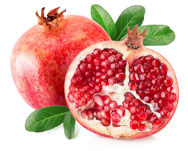 istock pomegranates isolated on the white background 519163338
