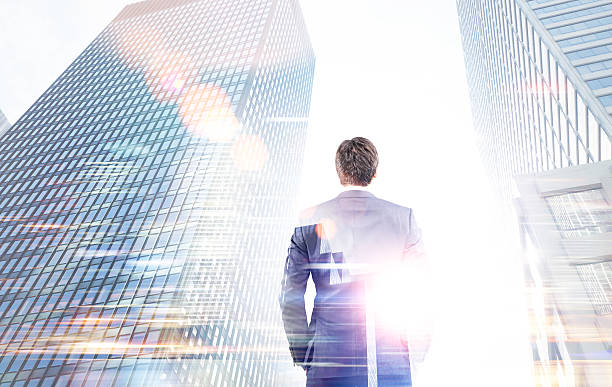 istock Businessman in city 519163622