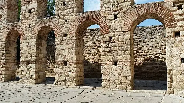 The ruin of an ancient church.