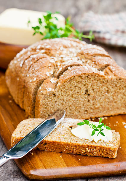 istock Sliced  Irish stoneground soda bread with butter 519167492