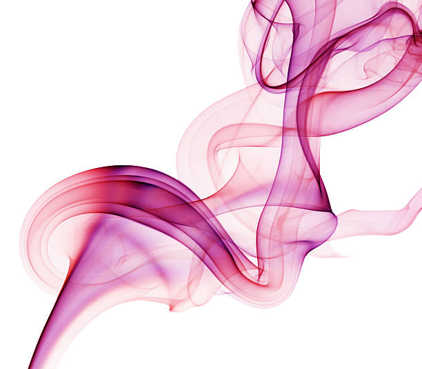 istock pink and red smoke on the white background 519169162
