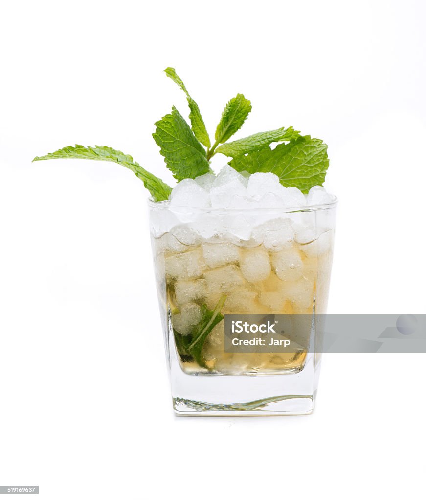 mint julep cocktail called a mint julep cocktail, made with bourbon and mint Mint Julep Stock Photo