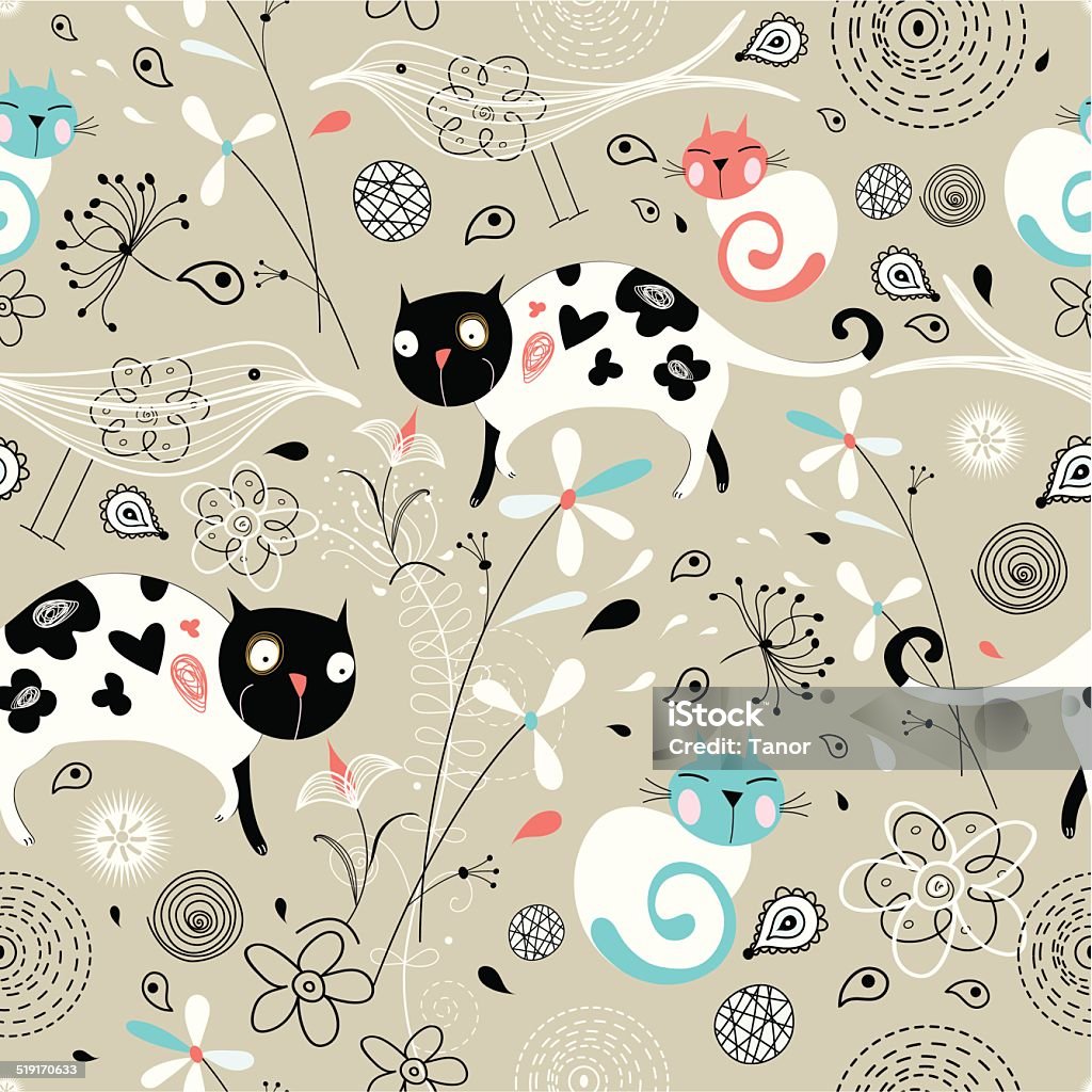 Cat Computer Texture Texture Of The Fun Loving Cats Stock Illustration - Download Image Now ...