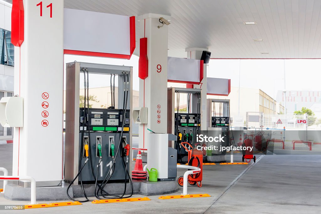 gas station trademark clean gas station Gas Station Stock Photo