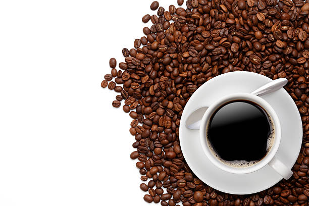 istock Cup of coffee on beans 519171337