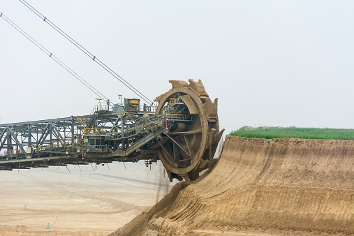Digging Wheel Rim Digger Close Up Dig Wheel Stock Photo - Download Image Now - Backhoe ...
