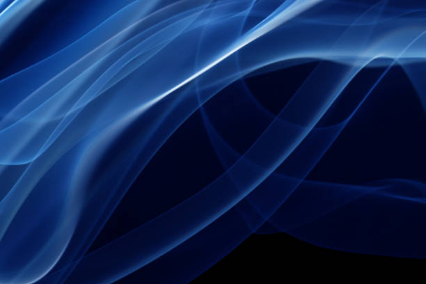 istock blue smoke on the black background 519182380