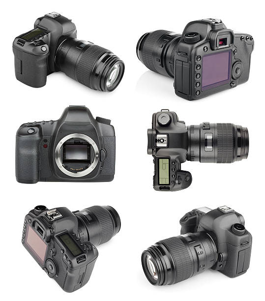 istock Set of modern digital SLR cameras 519184504