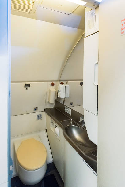 istock Aircraft lavatory toilets 519184718