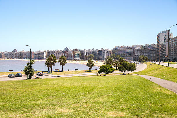 Rambla of Montevideo Rambla of Montevideo in a sunny day. la rambla stock pictures, royalty-free photos & images