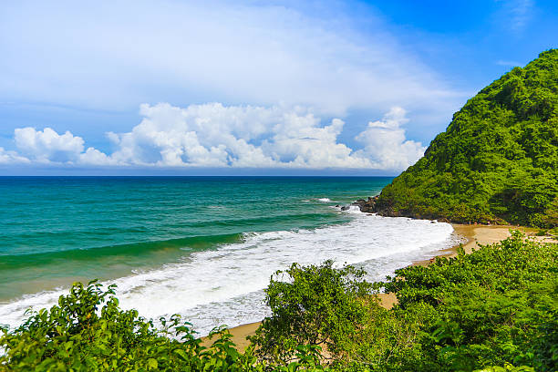 istock view of the empty beach in the mountains 519187456