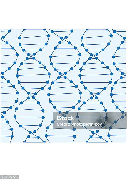 Dna Pattern Graphics Dna Seamless Pattern Science Blue Vector Background Stock Illustration ...