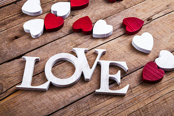 istock Word ''love'' on old wood planks 519190820