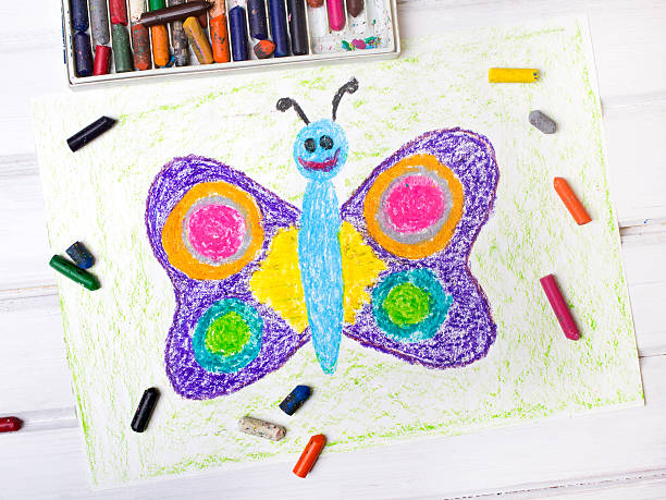 istock happy butterfly with colorful wings 519192972