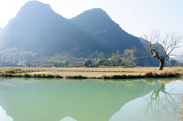 The beautiful karst mountains scenery