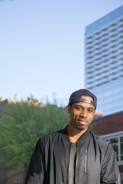 istock Young black male downtown. 519195742