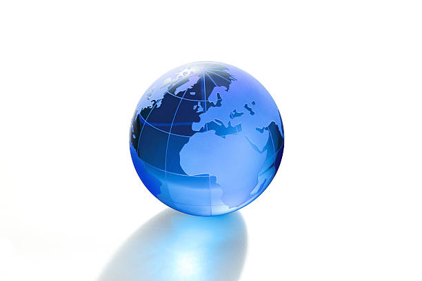 istock Glass globe on white background/Europe, Africa, 519197984