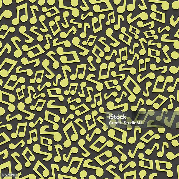Music Repeat Pattern Musical Seamless Pattern With Music Notes Abstract Repeating Background ...