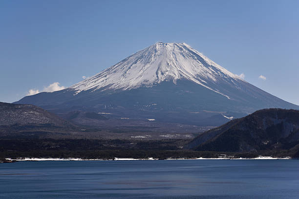 Mt.Fuji at 모토스 호수, 일본 스톡 사진